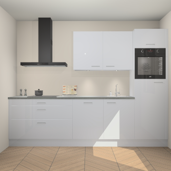 Sneeuwwitte hoogglans keuken Havana 98820