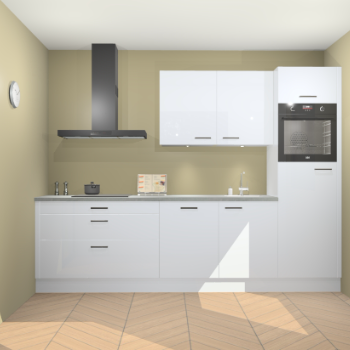 Sneeuwwitte hoogglans keuken Havana 98823
