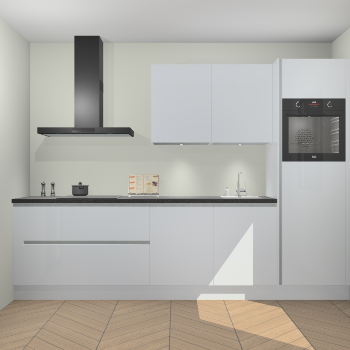 Sneeuwwitte hoogglans greeploze keuken Havana 98841