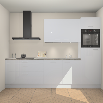 Sneeuwwitte hoogglans keuken Havana 98864