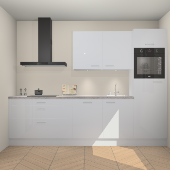 Sneeuwwitte hoogglans keuken Havana 98877