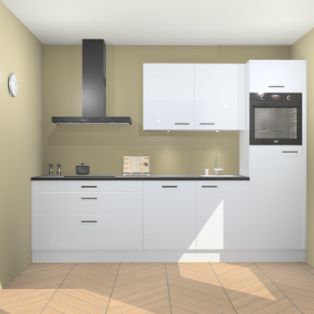 Sneeuwwitte hoogglans keuken Havana 98894