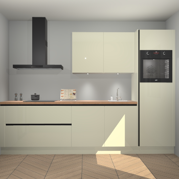 Magnolia hoogglans greeploze keuken Havana 99103