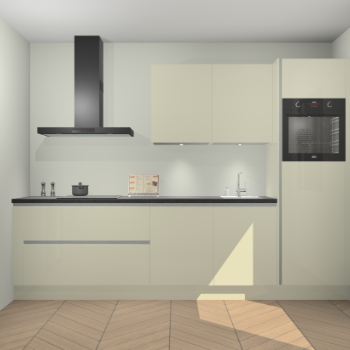 Magnolia hoogglans greeploze keuken Havana 99238