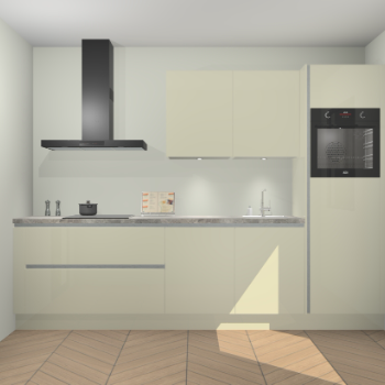 Magnolia hoogglans greeploze keuken Havana 99303