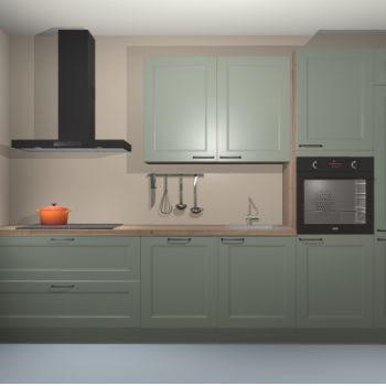 Riet kaderdeur keuken Gabon 99705