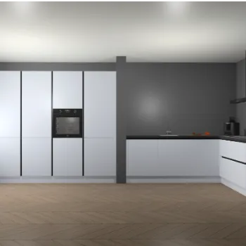 Sneeuwwitte greeploze keuken Canmore 100144