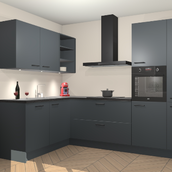 Onyxgrijze keuken Cognac 99408