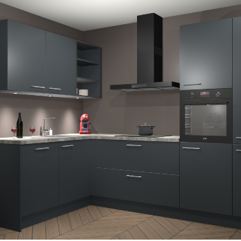 Onyxgrijze keuken Cognac 99411