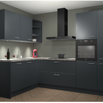 Onyxgrijze keuken Cognac 99412