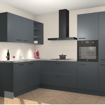 Onyxgrijze keuken Cognac 99415