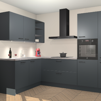 Onyxgrijze keuken Cognac 99421