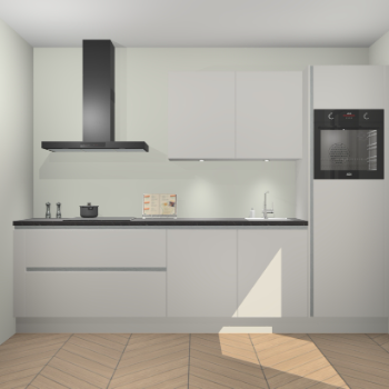 Zijdegrijze greeploze keuken Havana 100034