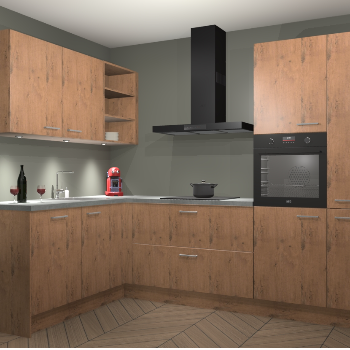 Astoria Eiken keuken Cognac 99515