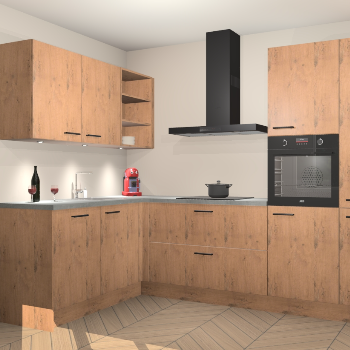 Astoria Eiken keuken Cognac 99517