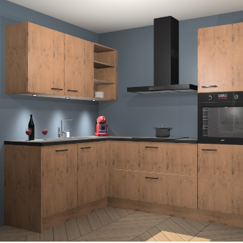 Astoria Eiken keuken Cognac 99524