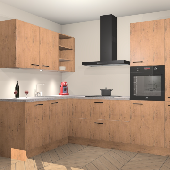 Astoria Eiken keuken Cognac 99535