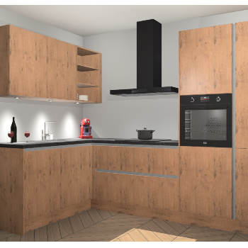 Astoria Eiken greeploze keuken Cognac 99540