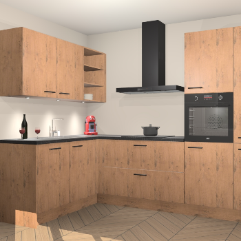 Astoria Eiken keuken Cognac 99541