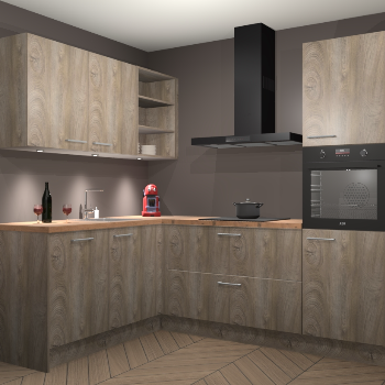 Cantaro Eiken keuken Cognac 99544