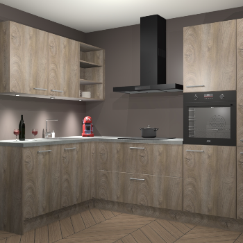 Cantaro Eiken keuken Cognac 99577