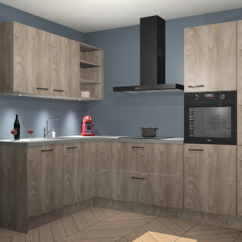 Cantaro Eiken keuken Cognac 99581