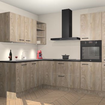 Cantaro Eiken keuken Cognac 99586