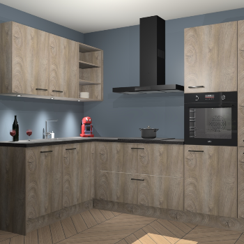 Cantaro Eiken keuken Cognac 99587