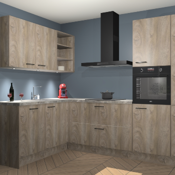 Cantaro Eiken keuken Cognac 99593