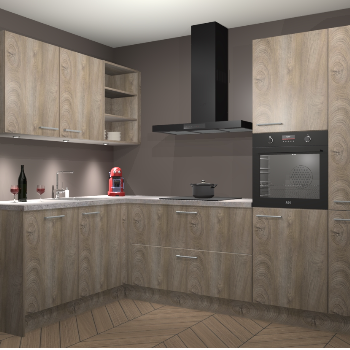 Cantaro Eiken keuken Cognac 99595