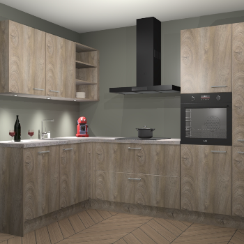 Cantaro Eiken keuken Cognac 99596