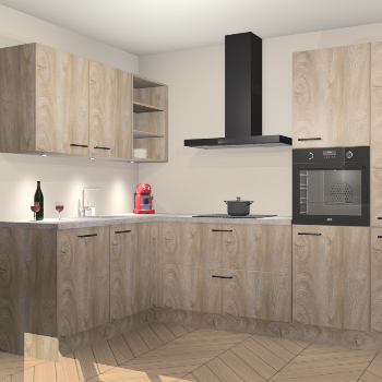 Cantaro Eiken keuken Cognac 99598