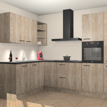 Cantaro Eiken keuken Cognac 99604