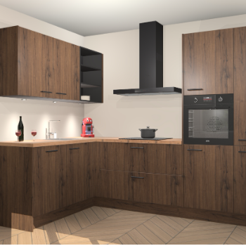 Noten keuken Cognac 99292