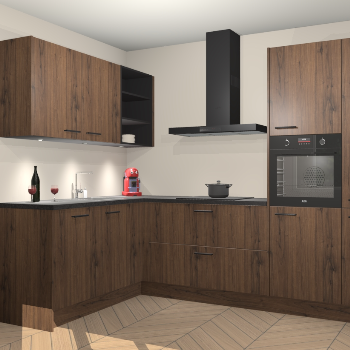 Noten keuken Cognac 99363