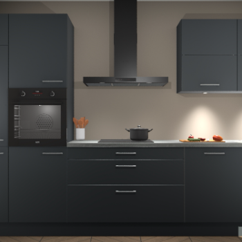 Onyxgrijze keuken Parijs 98585