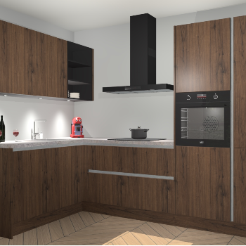 Noten greeploze keuken Cognac 99374