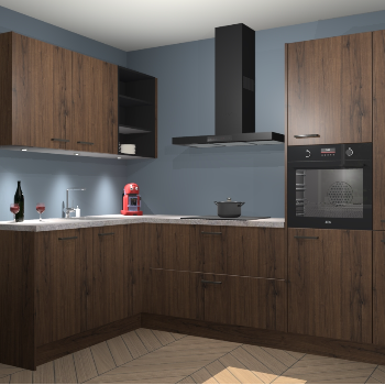 Noten keuken Cognac 99376