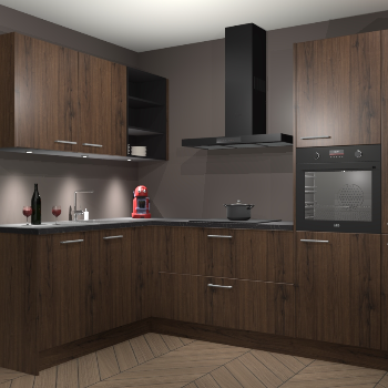 Noten keuken Cognac 99378