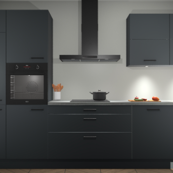 Onyxgrijze keuken Parijs 98588