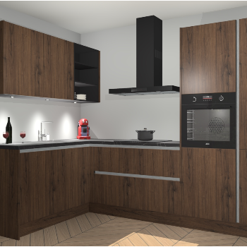 Noten greeploze keuken Cognac 99380