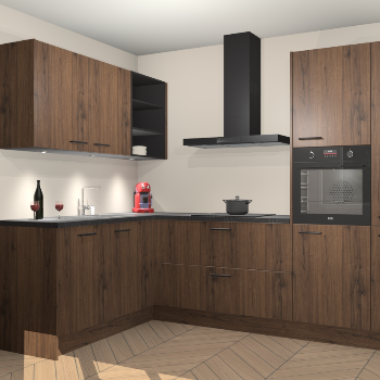Noten keuken Cognac 99381