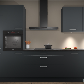 Onyxgrijze keuken Parijs 98604