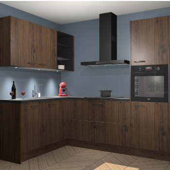 Noten keuken Cognac 99382