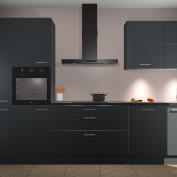 Onyxgrijze keuken Parijs 98605