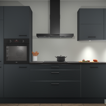 Onyxgrijze keuken Parijs 98607