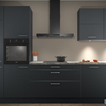 Onyxgrijze keuken Parijs 98622