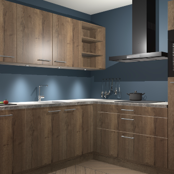 Chocolade eiken keuken Luanda 98566