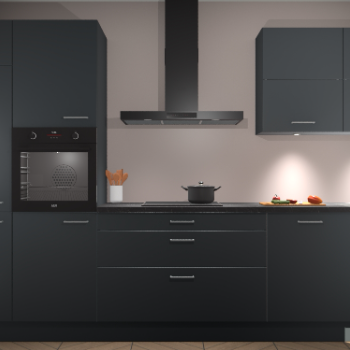 Onyxgrijze keuken Parijs 98681