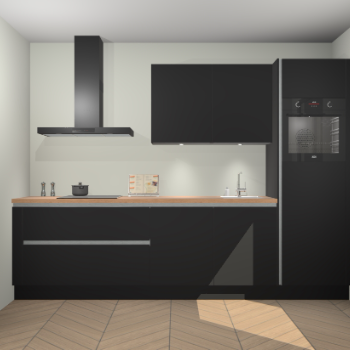 Zwarte greeploze keuken Havana 100239